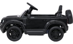 Samochód elektryczny dla dzieci Land Rover Defender, czarny