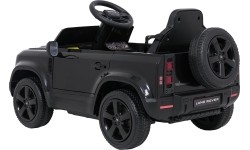 Samochód elektryczny dla dzieci Land Rover Defender, czarny
