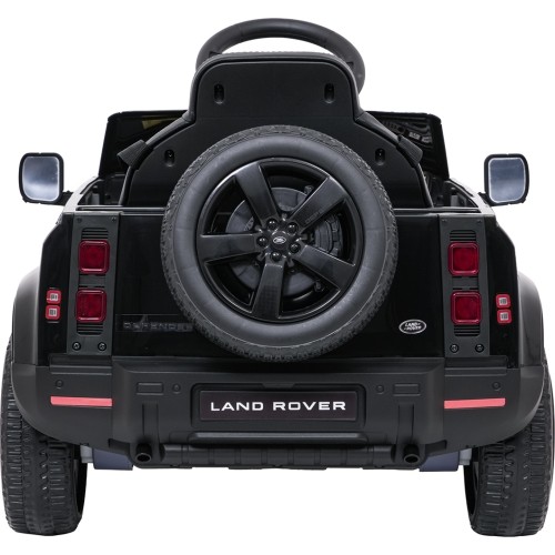 Samochód elektryczny dla dzieci Land Rover Defender, czarny