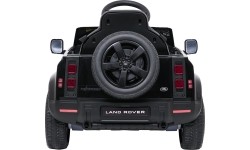 Samochód elektryczny dla dzieci Land Rover Defender, czarny