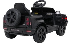 Samochód elektryczny dla dzieci Land Rover Defender, czarny