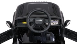 Samochód elektryczny dla dzieci Land Rover Defender, czarny