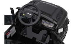 Samochód elektryczny dla dzieci Land Rover Defender, czarny