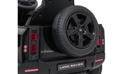 Samochód elektryczny dla dzieci Land Rover Defender, czarny