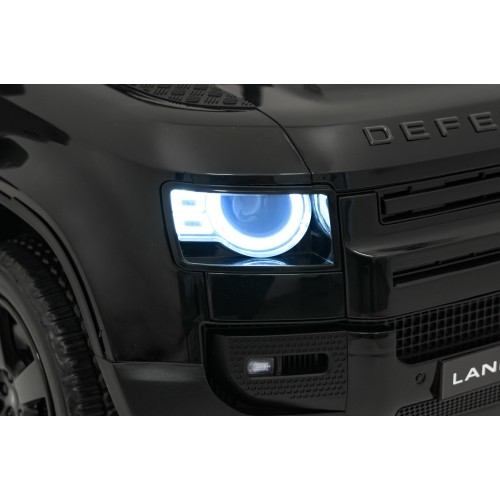 Samochód elektryczny dla dzieci Land Rover Defender, czarny