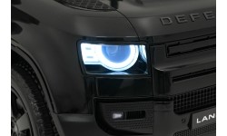 Samochód elektryczny dla dzieci Land Rover Defender, czarny