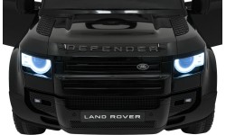 Samochód elektryczny dla dzieci Land Rover Defender, czarny