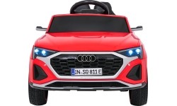 Pojazd elektryczny Audi SQ8, czerwony