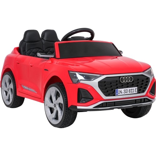 Pojazd elektryczny Audi SQ8, czerwony