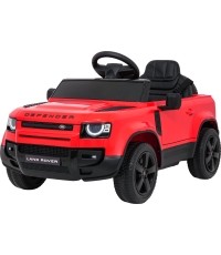 Land Rover Defender czerwony pojazd elektryczny dla dzieci
