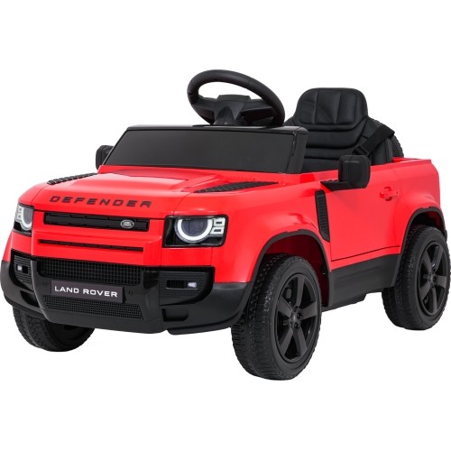 Land Rover Defender czerwony pojazd elektryczny dla dzieci