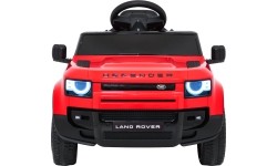 Land Rover Defender czerwony pojazd elektryczny dla dzieci