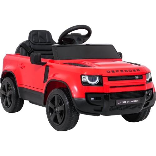 Land Rover Defender czerwony pojazd elektryczny dla dzieci