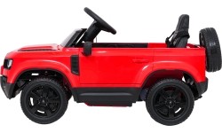Land Rover Defender czerwony pojazd elektryczny dla dzieci