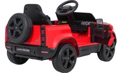 Land Rover Defender czerwony pojazd elektryczny dla dzieci