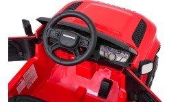 Land Rover Defender czerwony pojazd elektryczny dla dzieci