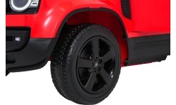 Land Rover Defender czerwony pojazd elektryczny dla dzieci