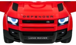 Land Rover Defender czerwony pojazd elektryczny dla dzieci