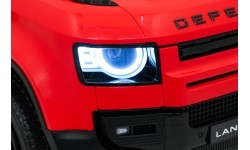 Land Rover Defender czerwony pojazd elektryczny dla dzieci