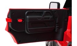 Land Rover Defender czerwony pojazd elektryczny dla dzieci