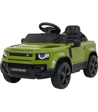 Land Rover Defender zielony pojazd elektryczny dla dzieci
