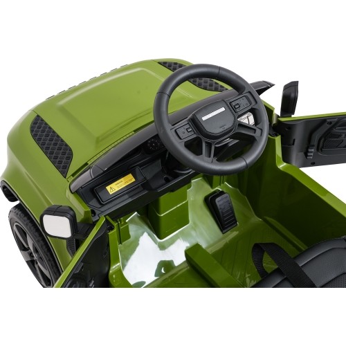 Land Rover Defender zielony pojazd elektryczny dla dzieci