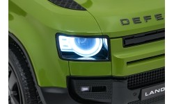 Land Rover Defender zielony pojazd elektryczny dla dzieci