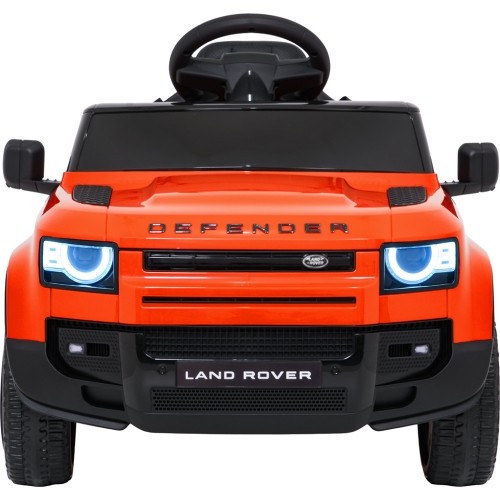 Pojazd elektryczny Land Rover Defender, pomarańczowy