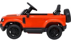 Pojazd elektryczny Land Rover Defender, pomarańczowy