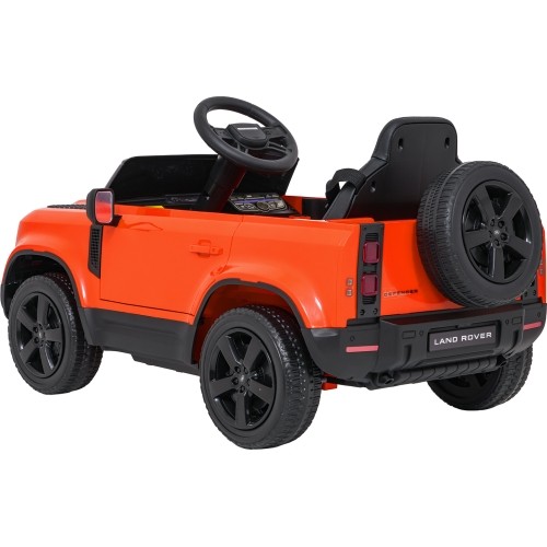 Pojazd elektryczny Land Rover Defender, pomarańczowy