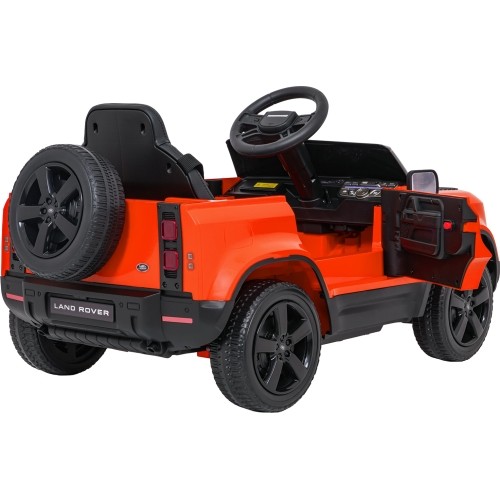 Pojazd elektryczny Land Rover Defender, pomarańczowy