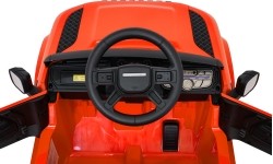 Pojazd elektryczny Land Rover Defender, pomarańczowy