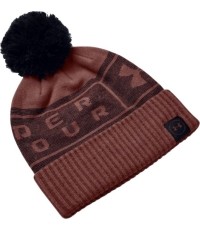 Męska czapka Under Armour Big Logo z pomponem - Cinna Red