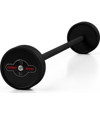 Gryf prosty gumowany 15 kg, czarny mat - Marbo Sport