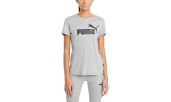 Koszulka damska Puma Ess Logo Tee jasnoszara 586774 04