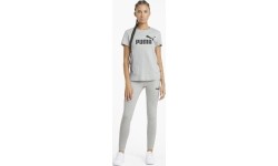 Koszulka damska Puma Ess Logo Tee jasnoszara 586774 04