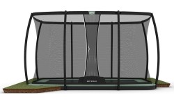 Trampolina BERG Ultim Champion ECO FlatGround 410 + siatka ochronna DLX XL