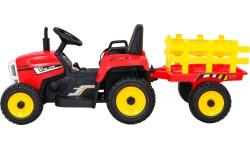 Traktor z przyczepą BLOW, czerwony