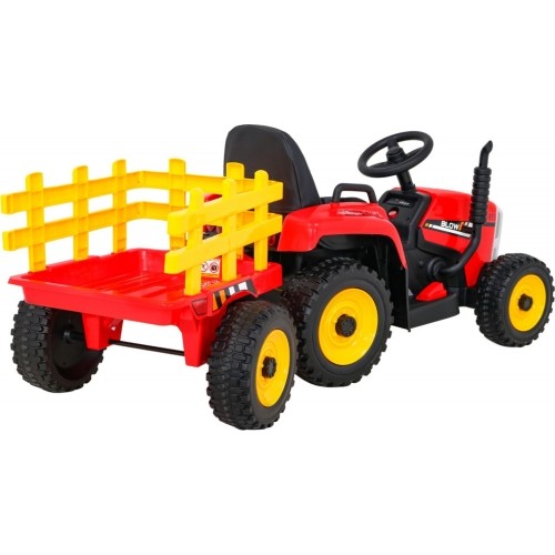 Traktor z przyczepą BLOW, czerwony