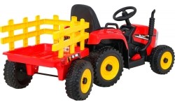 Traktor z przyczepą BLOW, czerwony