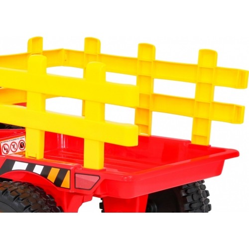 Traktor z przyczepą BLOW, czerwony