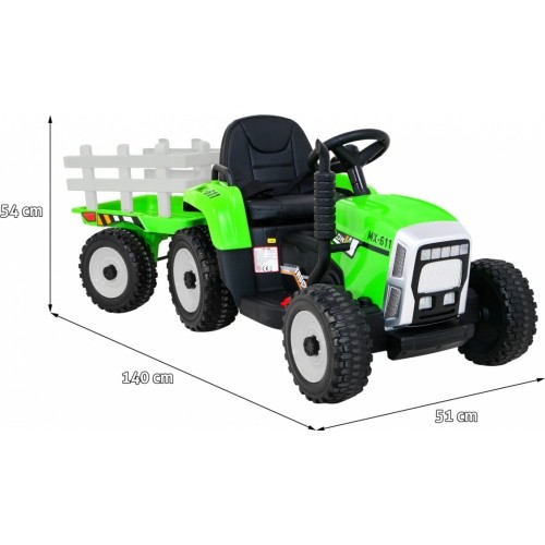 Traktor z przyczepą BLOW, zielony