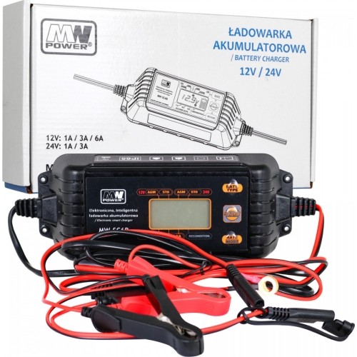 Ładowarka z wyświetlaczem LCD 12V / 24V