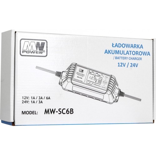 Ładowarka z wyświetlaczem LCD 12V / 24V