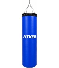 Worek bokserski Fitker Training, PVC - 150x35cm - Niebieski