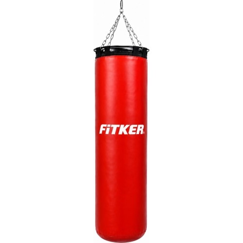 Worek bokserski Fitker Training, PVC - 150x35cm - Czerwony