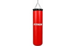 Worek bokserski Fitker Training, PVC - 150x35cm - Czerwony