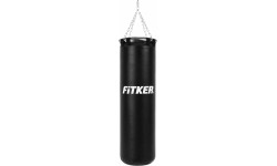 Worek bokserski Fitker HOME, PVC - 130x35cm - Czarny