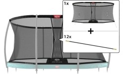 Siatka ochronna Grand Safety Net Deluxe 470 z rurami stelaża