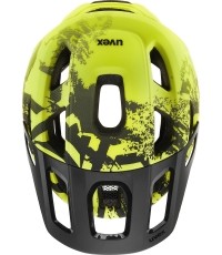 Kask Uvex React Jr. MIPS, limonkowo-czarny